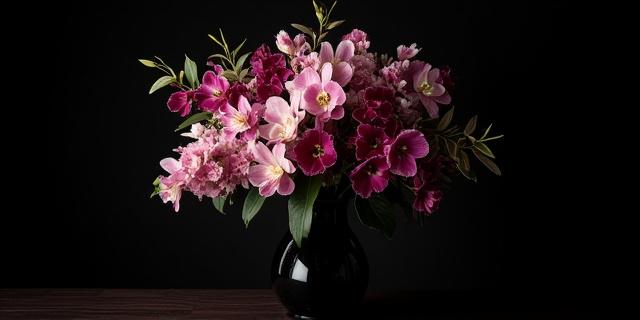 Exklusiver Luxusstrauß mit seltenen Orchideen